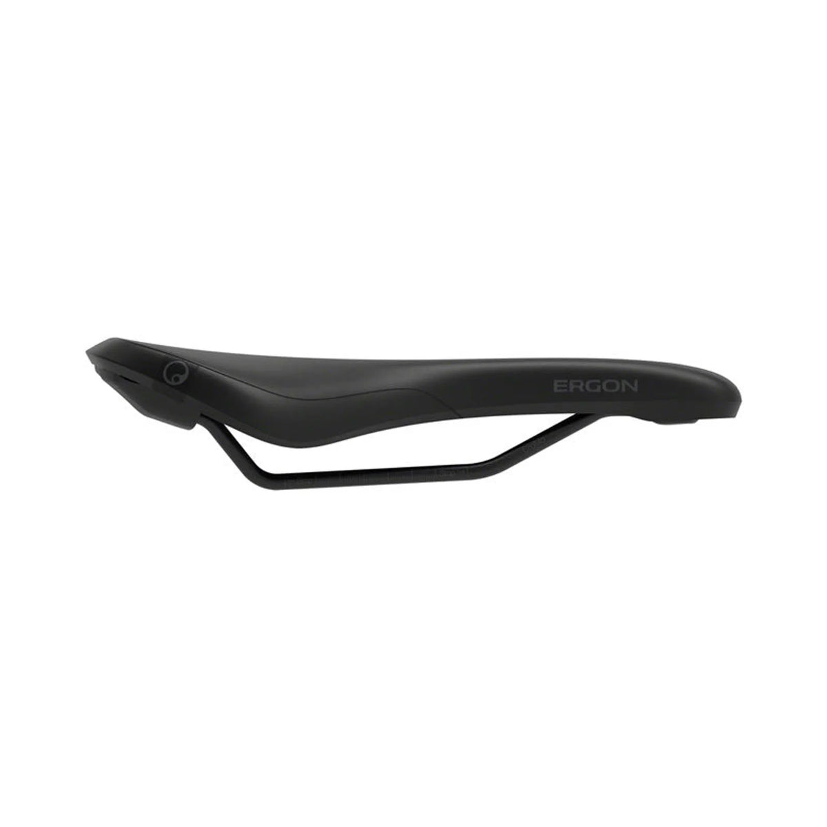 Ergon SMC Saddle - Stealth, Mens, Small/Medium (Bicycle Saddles) – front profile