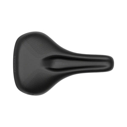 Ergon ST Core Evo Women's Saddle - SM/MD, Black/Gray (Bicycle Saddles) – showcase image