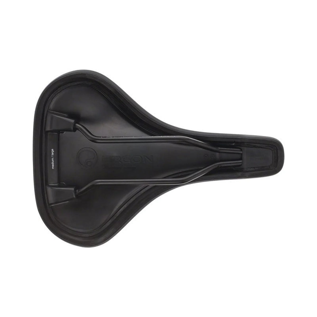 Ergon ST Gel Saddle - Chromoly, Black, Women's, Medium/Large (Bicycle Saddles) – close-up detail