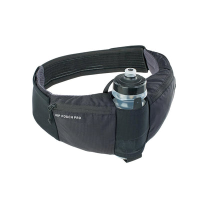 EVOC, Hip Pouch Pro + Drink Bottle, Bag, 1.5L, Black (Lumbar/Fanny Pack) – detail angle