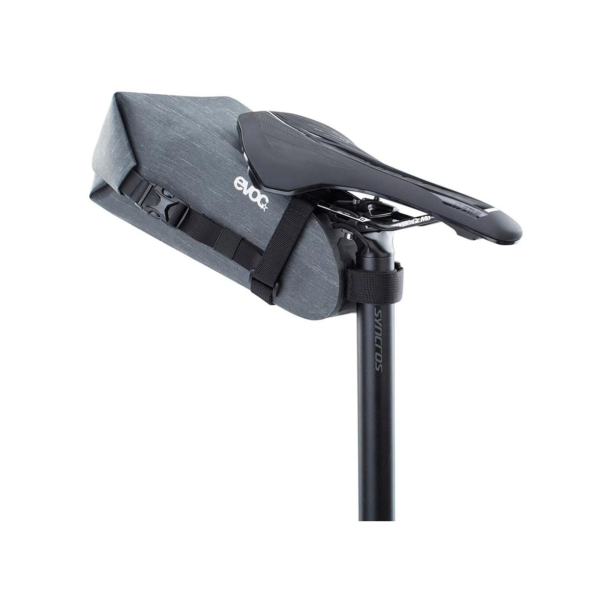 EVOC, Seat Pack WP, Seat Bag, 4L, Carbon Grey – front profile