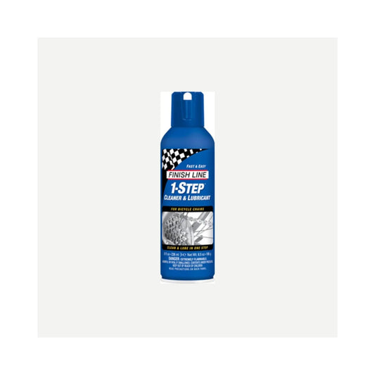 Finish Line 1-Step Cleaner and Bike Chain Lube - 8oz, Aerosol (Lubricants) – studio product photo