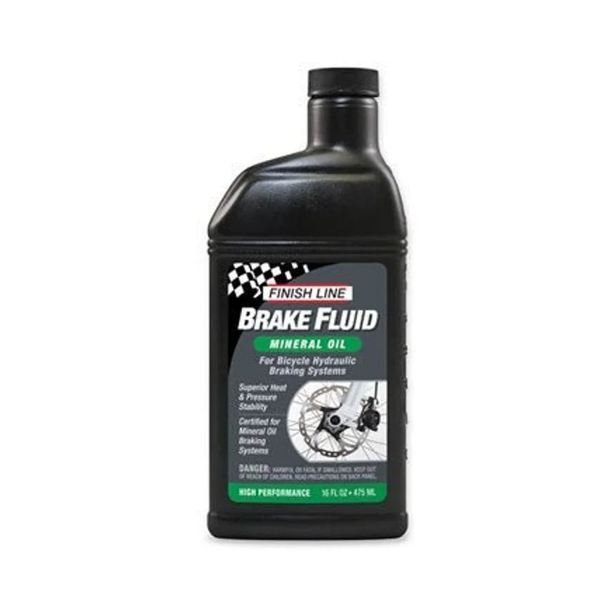 Finish Line Mineral Oil Brake Fluid, 16oz Bottle (Lubricants) – studio product photo