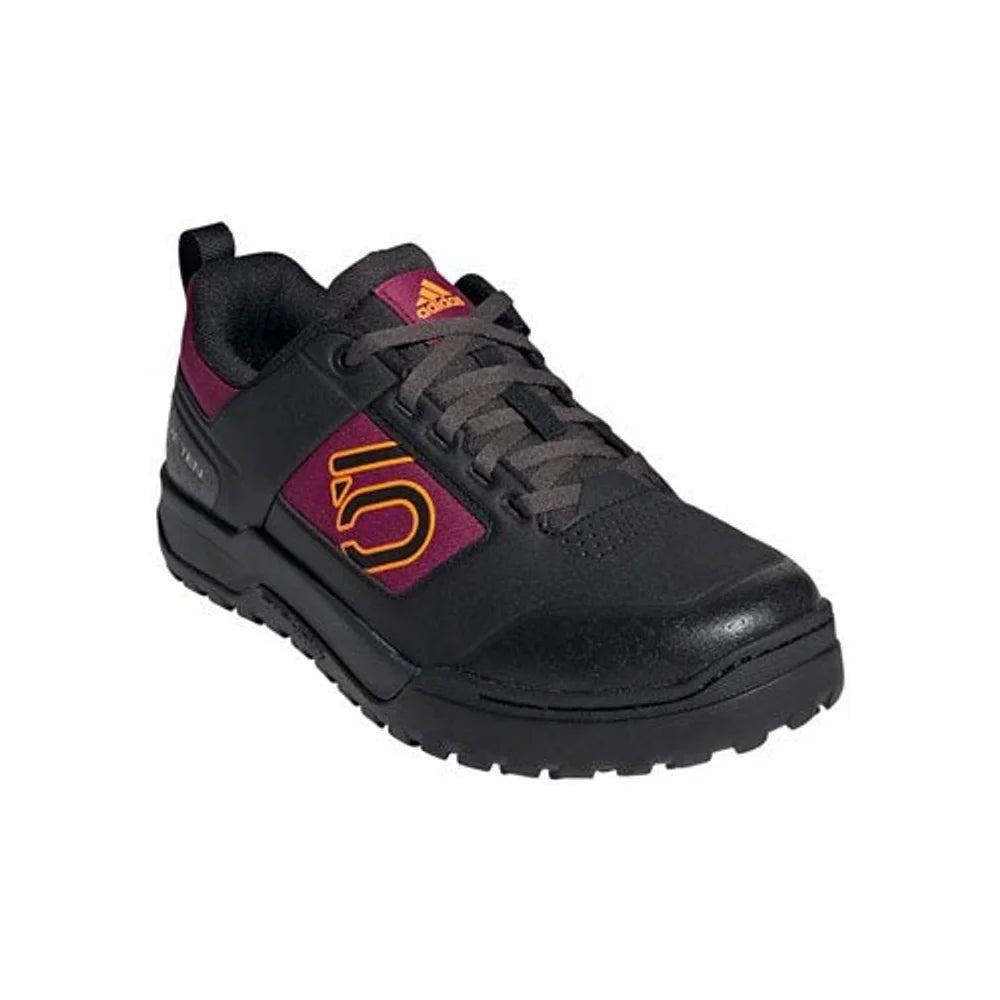 Five Ten Impact Pro Flat Shoes - Women's, Core Black / Signal Orange / Power Berry, 7.5 – showcase image