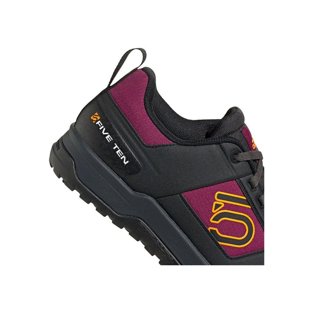Five Ten Impact Pro Flat Shoes - Women's, Core Black / Signal Orange / Power Berry, 7.5 – detail angle