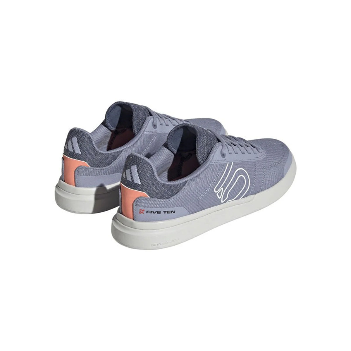 Five Ten Sleuth Deluxe Canvas Flat Shoes - Women's, Silver Violet/Ftwr White/Coral – close-up detail
