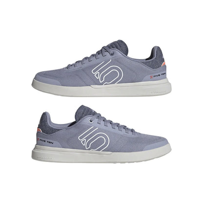 Five Ten Sleuth Deluxe Canvas Flat Shoes - Women's, Silver Violet/Ftwr White/Coral – detail angle