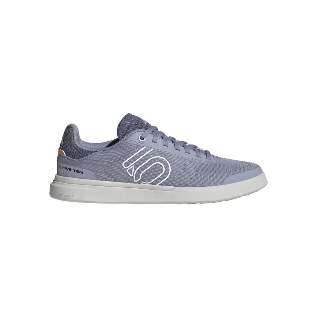 Five Ten Sleuth Deluxe Canvas Flat Shoes - Women's, Silver Violet/Ftwr White/Coral – front profile