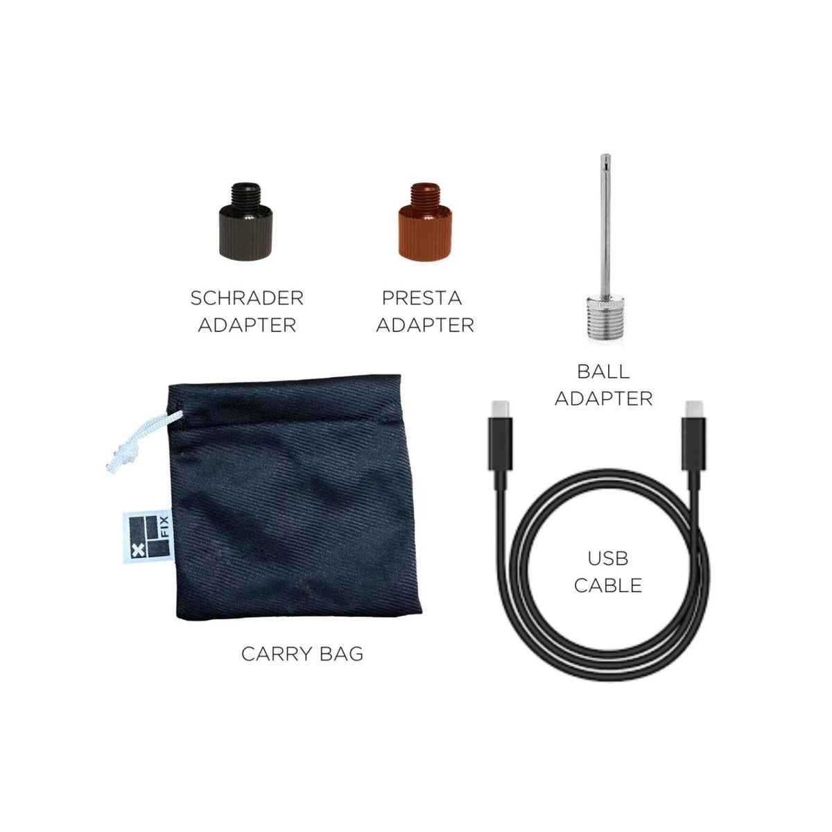 Fix Manufacturing EFlator Mini Digital Pump with Valve Chuck (Bicycle Pumps) – detail angle