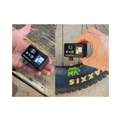 Fix Manufacturing EFlator Mini Digital Pump with Valve Chuck (Bicycle Pumps) – studio photo