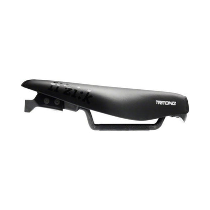 Fizik Tritone Saddle with 7x9 Carbon Rails and Dual Waterbottle/Co2 Mount Kit: Black (Bicycle Saddles) – studio photo