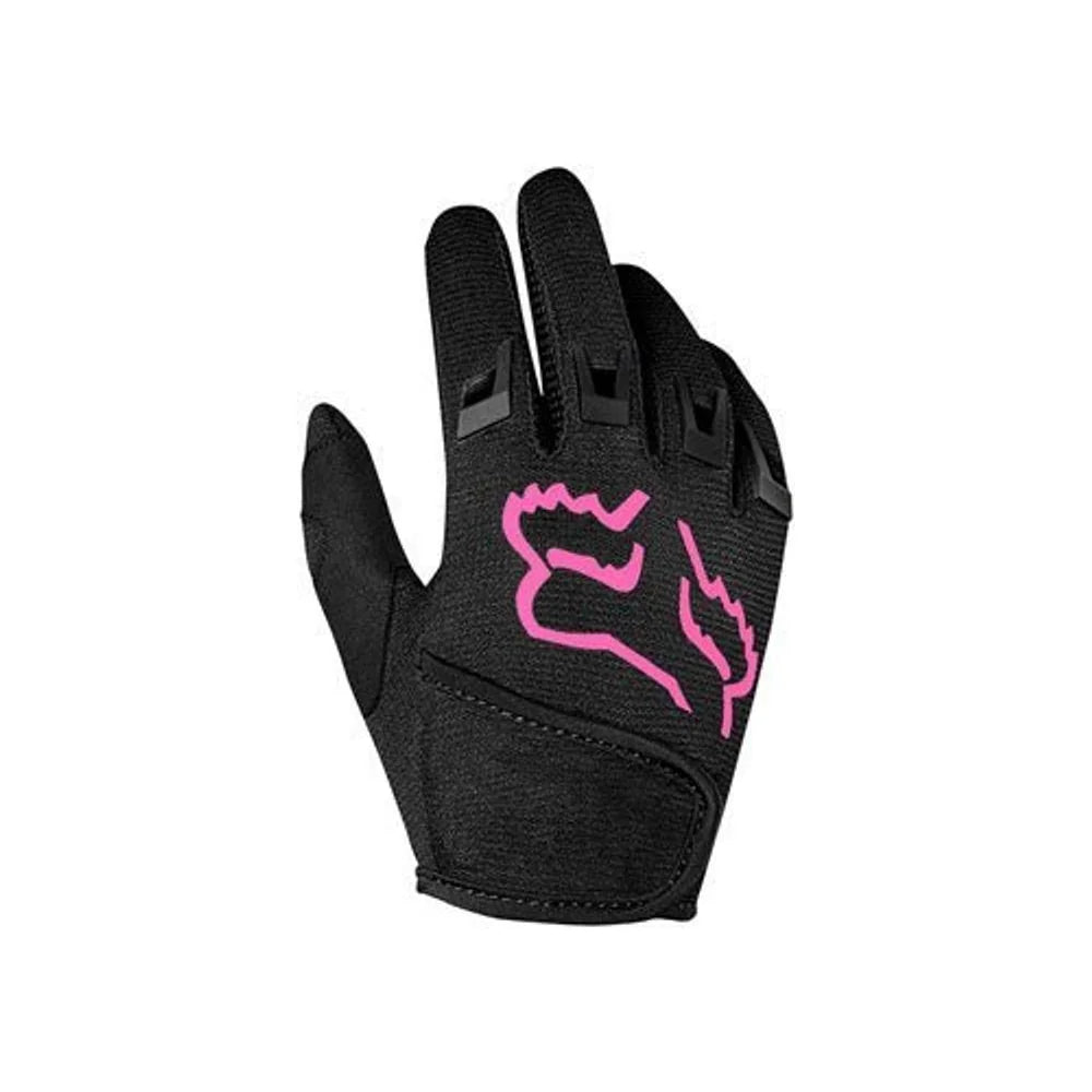 Fox Racing Kids Dirtpaw Gloves - Black/Pink, Full Finger, Children's, K-Small (Bicycle Gloves) – close-up detail