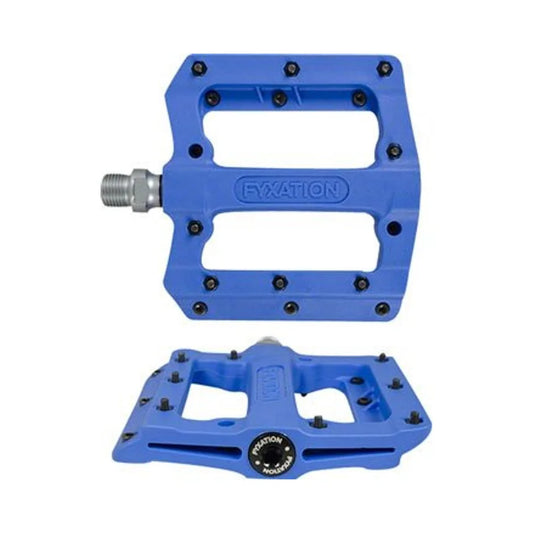 Fyxation Mesa MP Pedals - Platform, Composite/Plastic, 9/16", Blue (Bicycle Pedals) – studio product photo