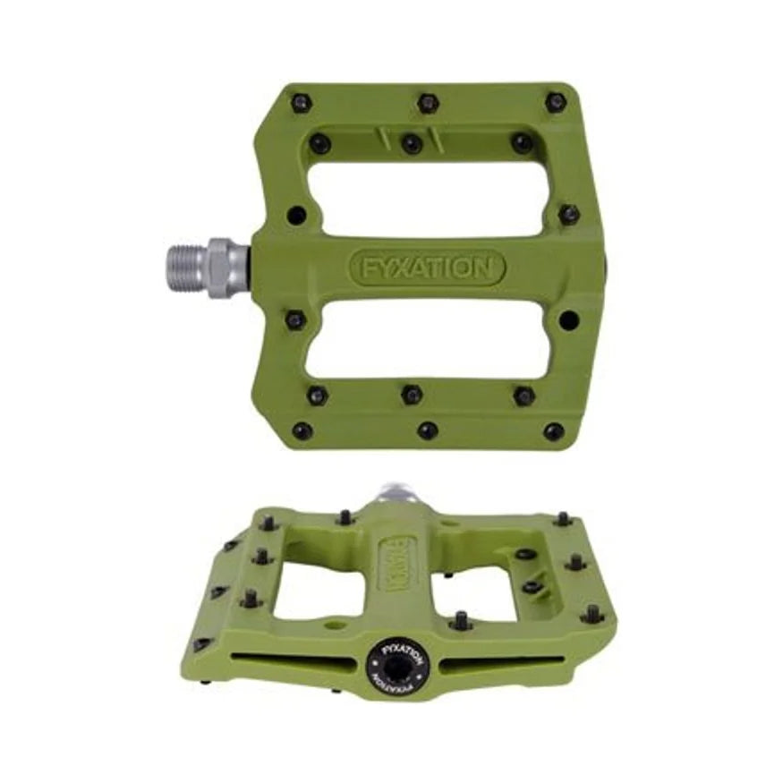 Fyxation Mesa MP Pedals - Platform, Composite/Plastic, 9/16", Desert Sadona Green (Bicycle Pedals) – studio product photo