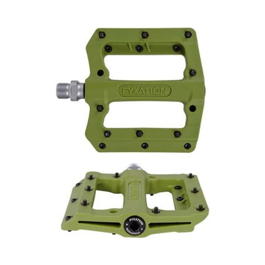 Fyxation Mesa MP Pedals - Platform, Composite/Plastic, 9/16", Desert Sadona Green (Bicycle Pedals) – studio product photo