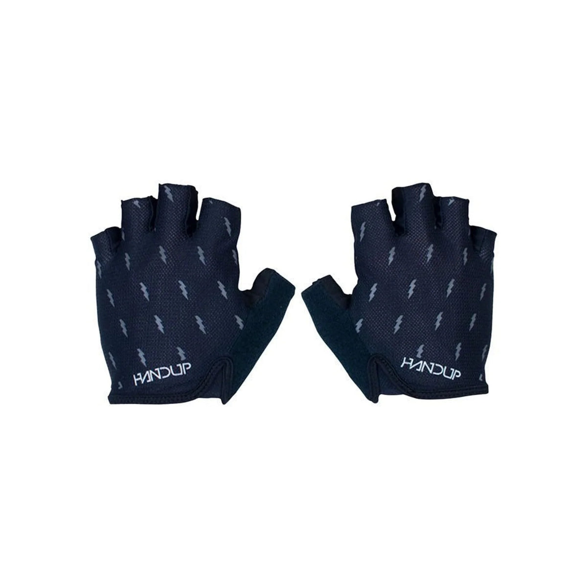 Handup Shorties Glove - Blackout Bolts, Short Finger (Bicycle Gloves) – close-up detail