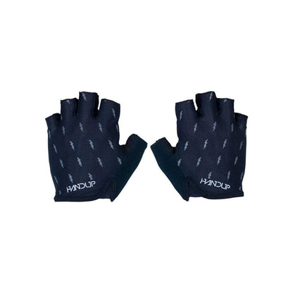 Handup Shorties Glove - Blackout Bolts, Short Finger (Bicycle Gloves) – close-up detail