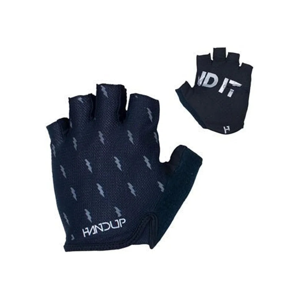 Handup Shorties Glove - Blackout Bolts, Short Finger (Bicycle Gloves) – showcase image