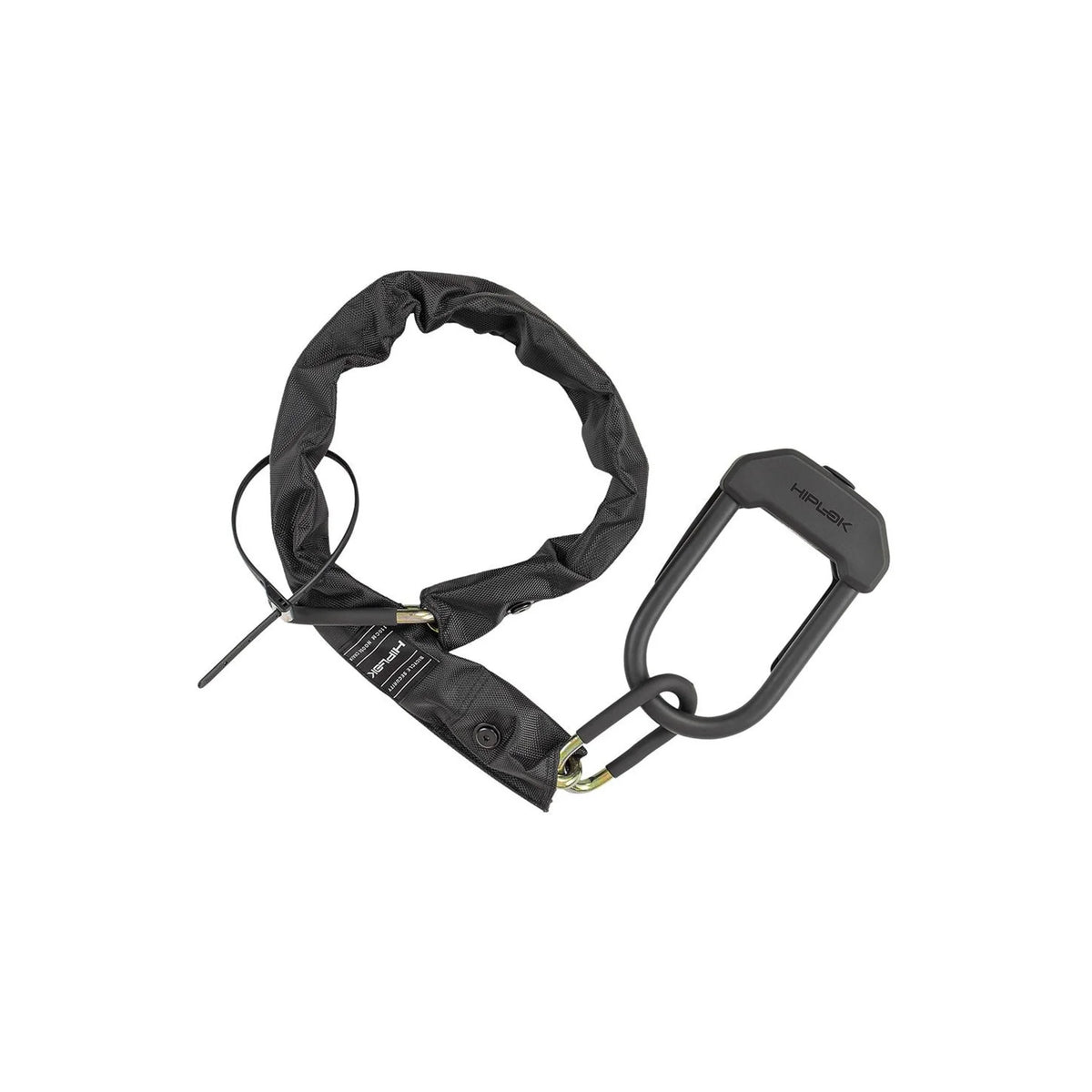 Hiplok E-DX Chain and U-Lock w/ Z Lok, Black (Bicycle Locks) – studio product photo