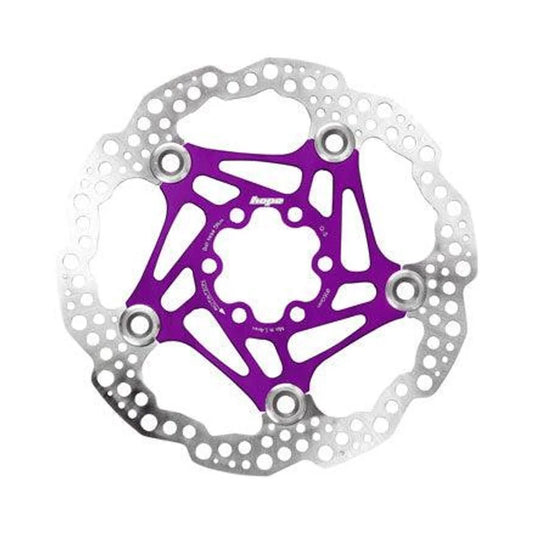 Hope Floating Disc Brake Rotor - 160mm, 6-Bolt, Purple (Bicycle Brake Rotors) – studio product photo