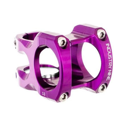 Industry Nine A35 Stem - 40mm, 35 Clamp, +/-8, 1 1/8", Aluminum, Purple (Bicycle Stems) – studio product photo