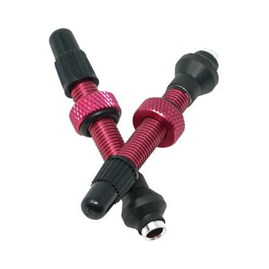 Industry Nine Tubeless Valves - 40mm, Pink, Pair (Bicycle Tire Valves) – studio product photo