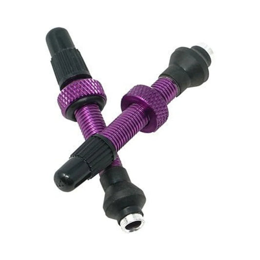 Industry Nine Tubeless Valves - 40mm, Purple, Pair (Bicycle Tire Valves) – studio product photo