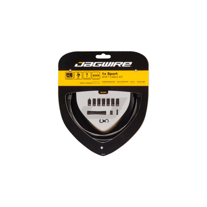 Jagwire 1x Sport Shift Cable Kit SRAM/Shimano, Black (Derailleur Cable & Housing Set) – close-up detail