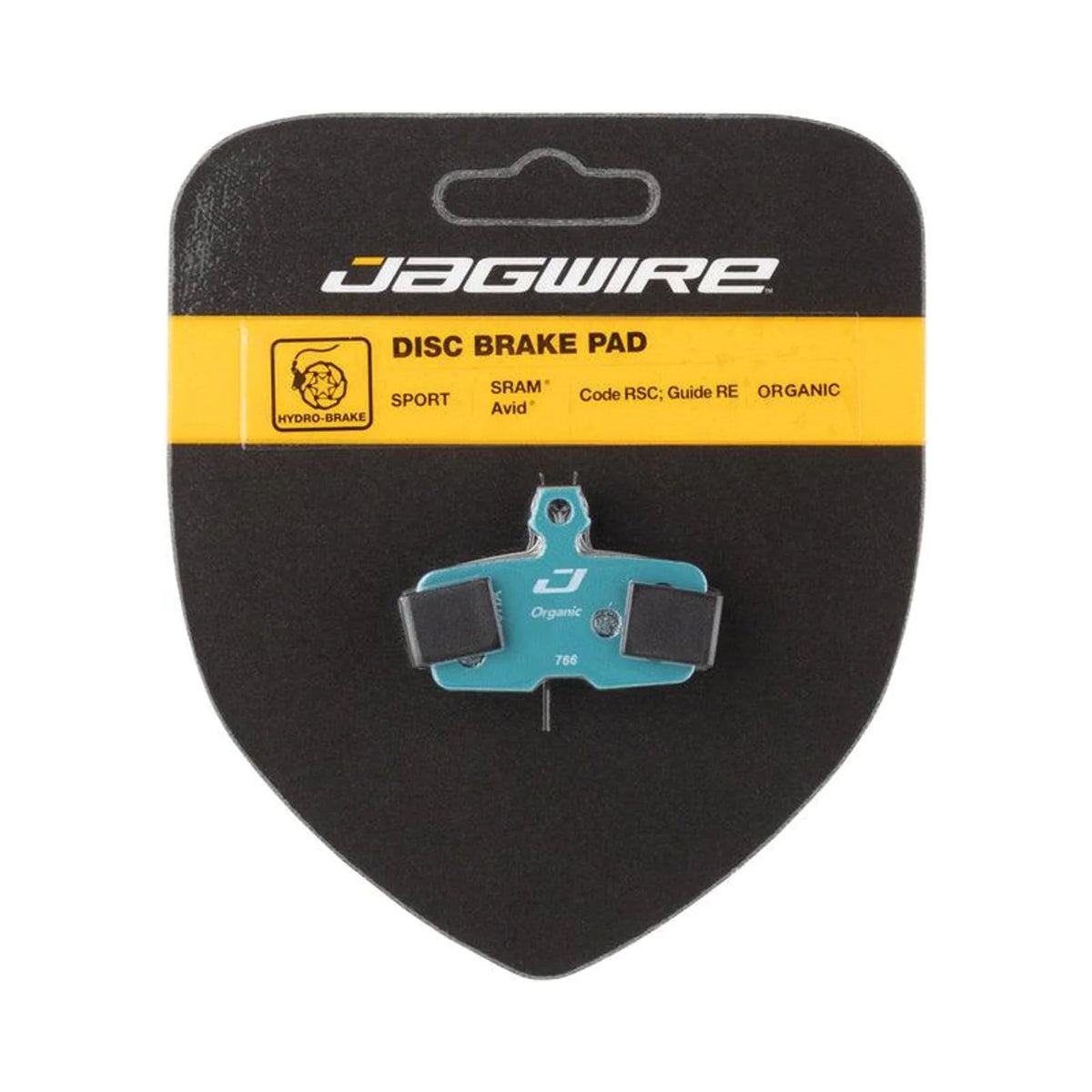 Jagwire Sport Organic Disc Brake Pads for SRAM Code RSC, R, Guide RE – close-up detail
