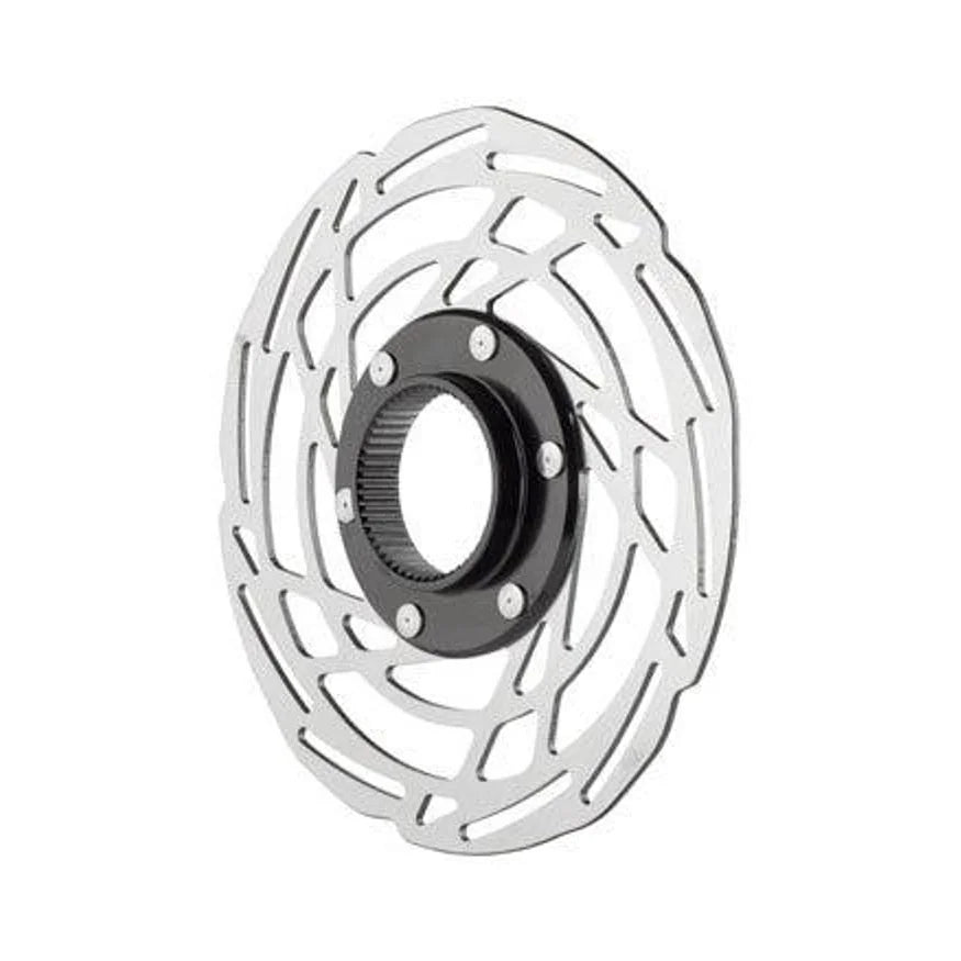 Jagwire Sport SR1 Disc Brake Rotor - 180mm, Center Lock, Silver (Bicycle Brake Rotors) – close-up detail