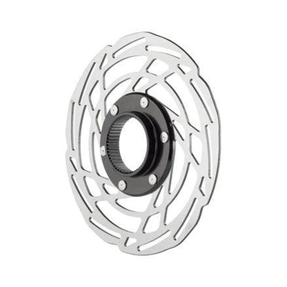 Jagwire Sport SR1 Disc Brake Rotor - 180mm, Center Lock, Silver (Bicycle Brake Rotors) – close-up detail