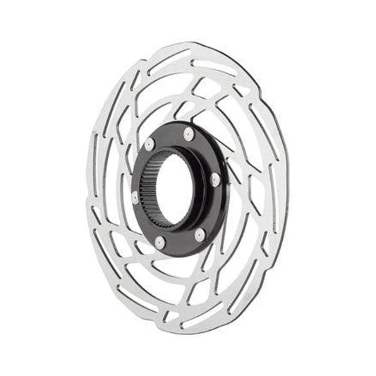 Jagwire Sport SR1 Disc Brake Rotor - 180mm, Center Lock, Silver (Bicycle Brake Rotors) – close-up detail