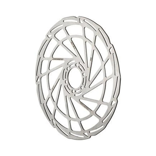 Jagwire Sport SR1 Disc Brake Rotor - 203mm, 6-Bolt, Silver (Bicycle Brake Rotors) – front profile