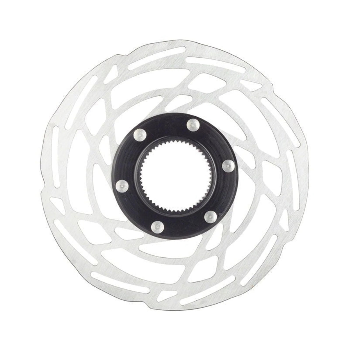 Jagwire Sport SR1 Disc Brake Rotor - 203mm, Center Lock, Silver (Bicycle Brake Rotors) – studio photo