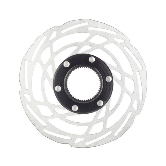 Jagwire Sport SR1 Disc Brake Rotor - 203mm, Center Lock, Silver (Bicycle Brake Rotors) – studio photo
