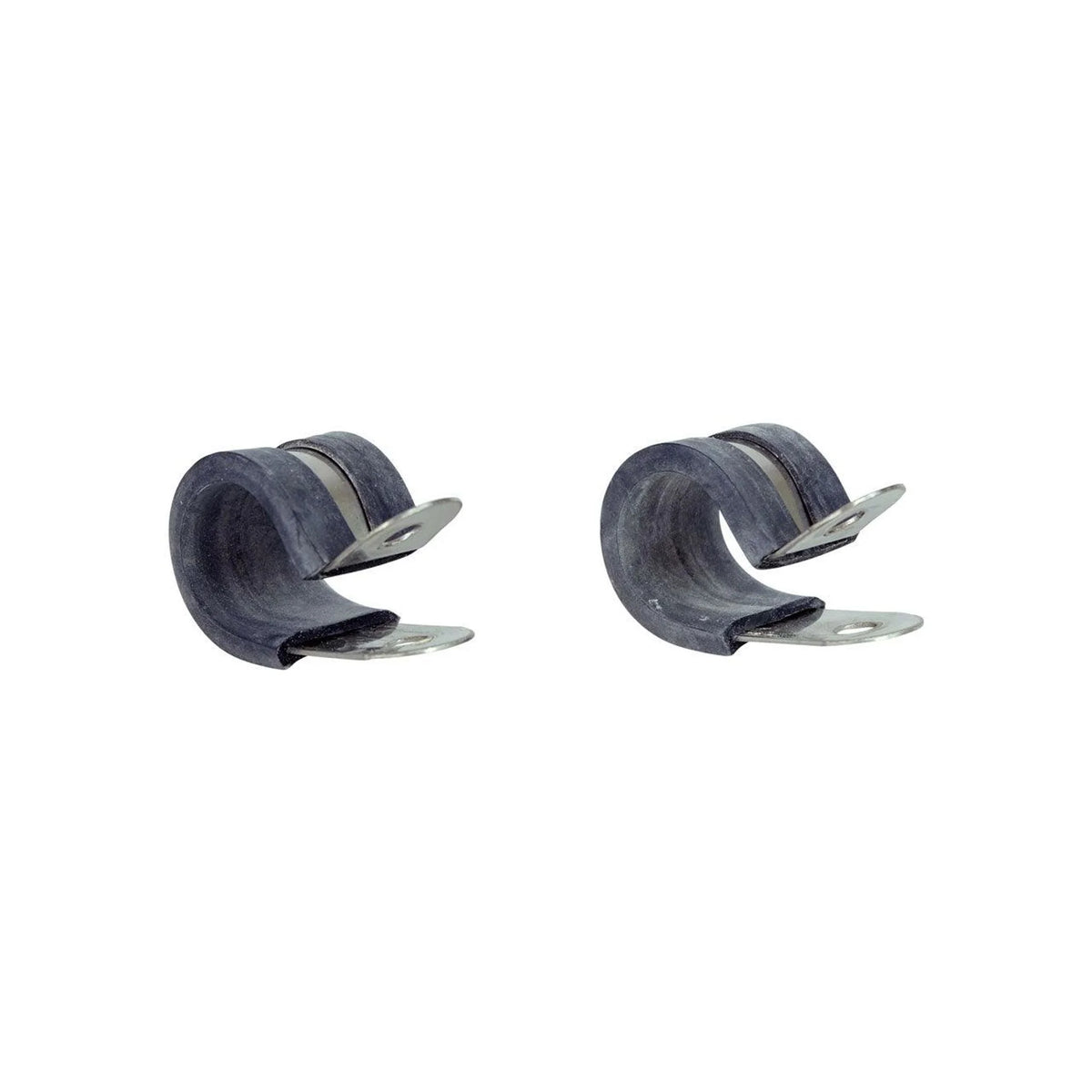 Jandd 1" Rubberized Clamps: Pair (Bicycle Front & Rear Racks) – studio product photo