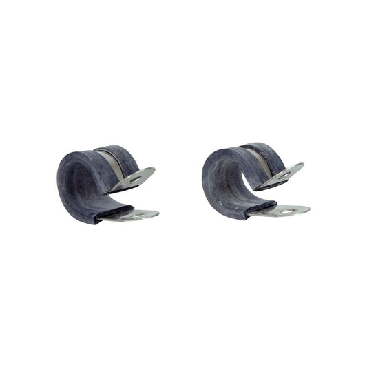 Jandd 1" Rubberized Clamps: Pair (Bicycle Front & Rear Racks) – studio product photo
