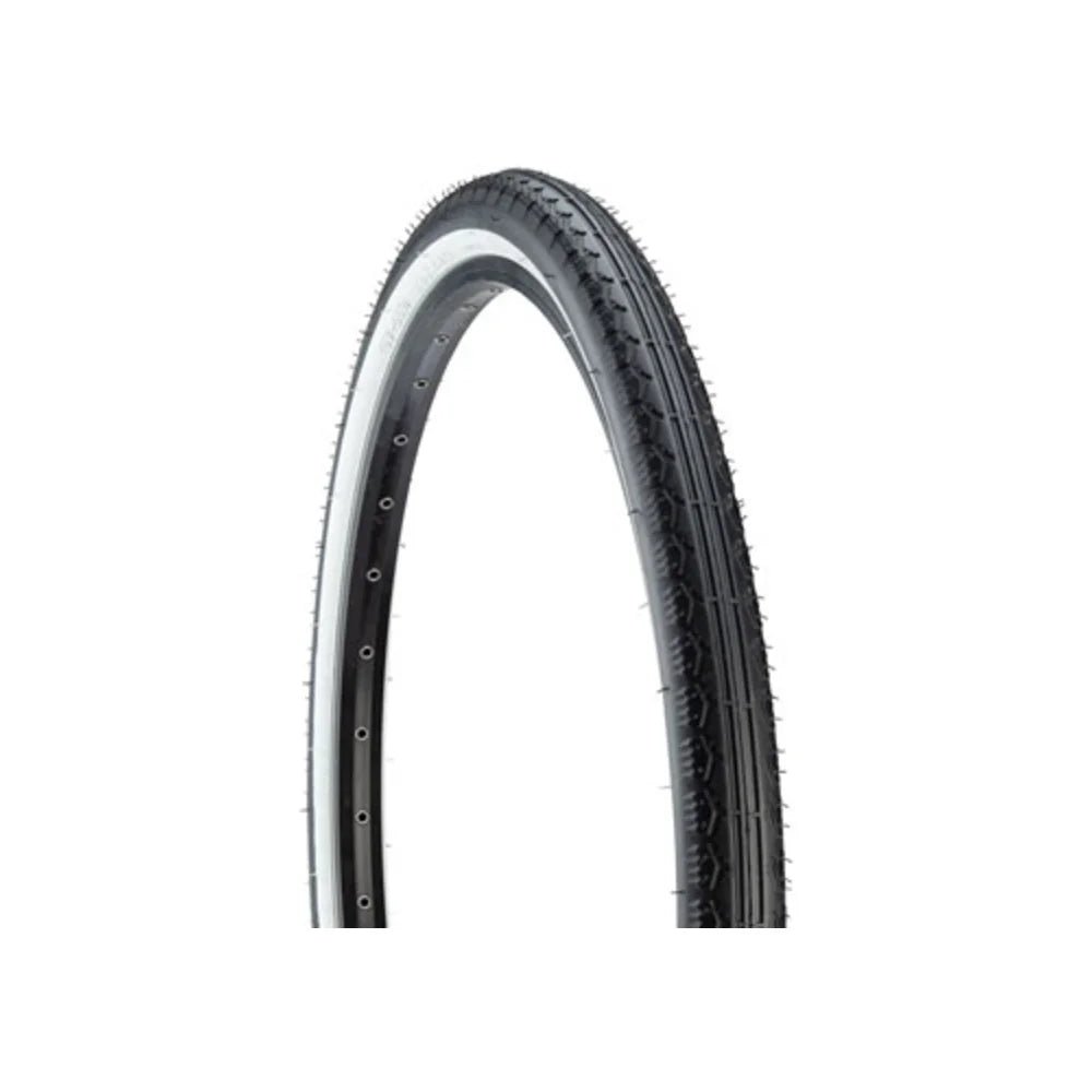 Kenda Cruiser K130 Tire - 26 x 2.125, Clincher, Wire, Black/White, 22tpi