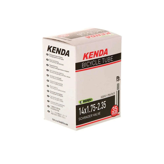 Kenda, Schrader, Tube, Schrader, Length: 35mm, 14'', 1.75-2.35 Bicycle Tube (Bicycle Tubes) – studio product photo