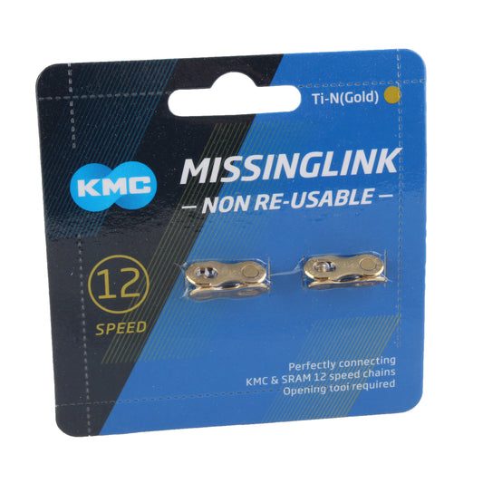 KMC MissingLink-12-Ti Gold Connector, 2/Count