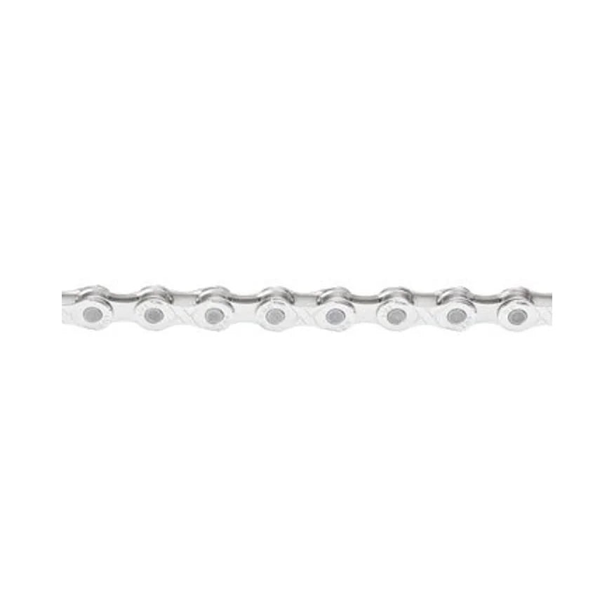 KMC e12 Chain - 12-Speed, 136 Links, Silver (Bicycle Chains) – studio photo