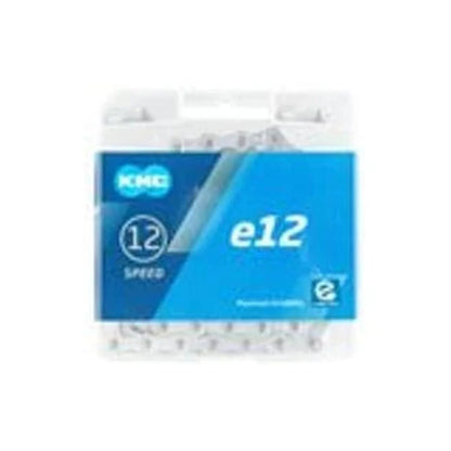 KMC e12 Chain - 12-Speed, 136 Links, Silver (Bicycle Chains) – studio product photo