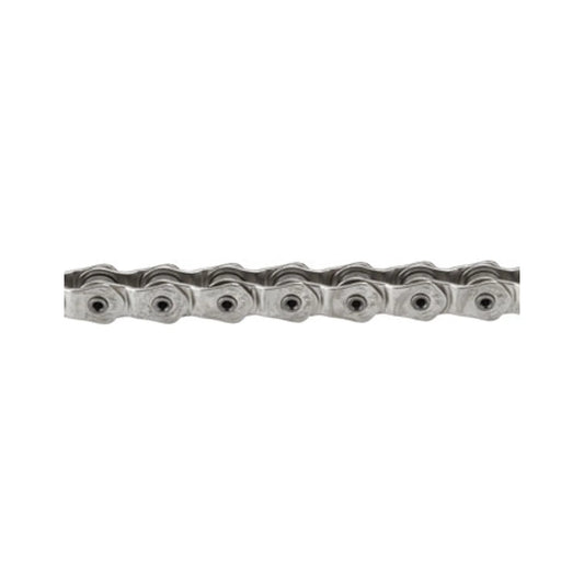 KMC HL1 Wide Chain - Single Speed 1/2" x 1/8", 100 Links, Half Link Chain, Silver (Bicycle Chains) – studio product photo