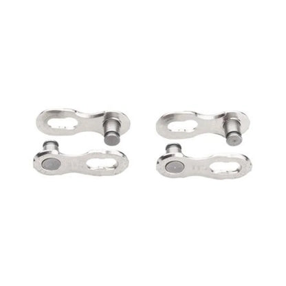 KMC MissingLink-11 Connector - 11-Speed, Reusable, Silver, 2 Pairs/Card (Bicycle Chains) – front profile