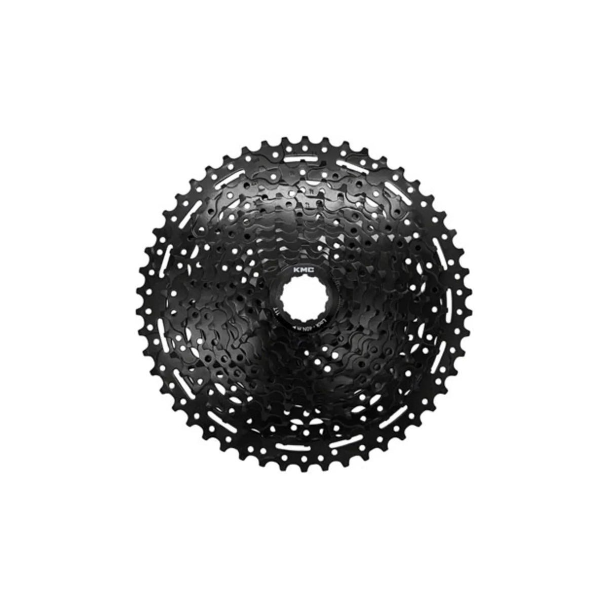 KMC REACT Cassette - 11-Speed, 11-50t, HG Driver Compatible, Black (Bicycle Cassettes & Freewheels) – studio product photo