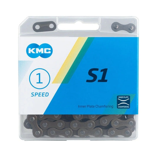KMC S1 Chain - Single Speed 1/2" x 1/8", 112 Links, Brown (Bicycle Chains) – studio photo