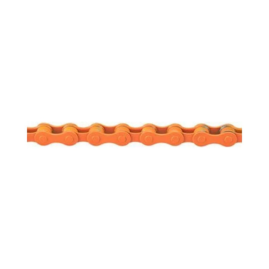 KMC S1 Chain - Single Speed 1/2" x 1/8", 112 Links, Orange (Bicycle Chains) – studio product photo
