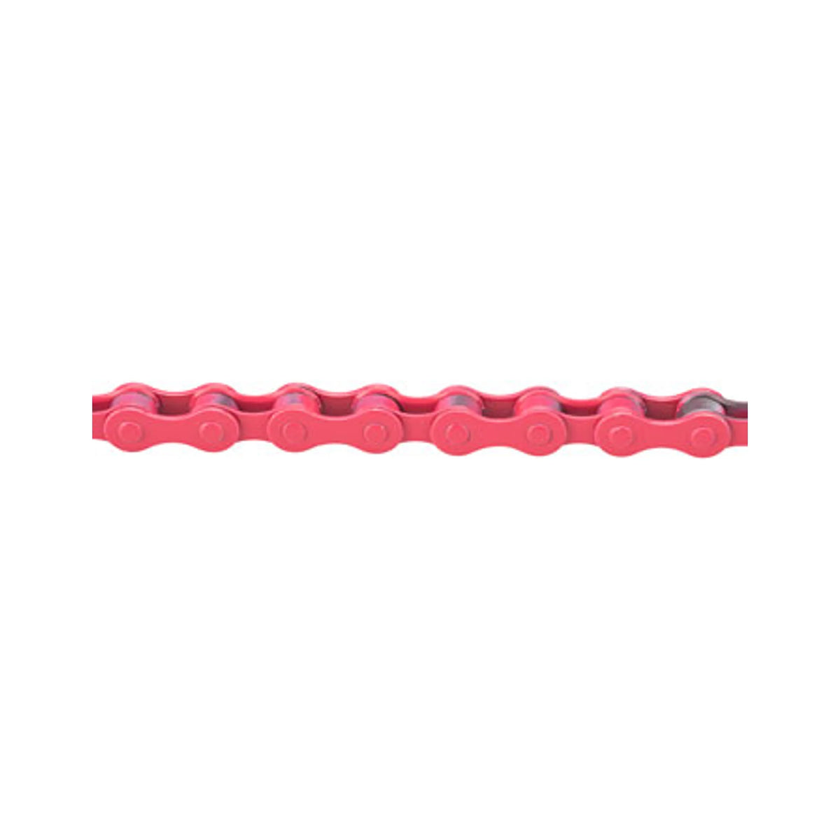 KMC S1 Chain - Single Speed 1/2" x 1/8", 112 Links, Pink (Bicycle Chains) – studio product photo
