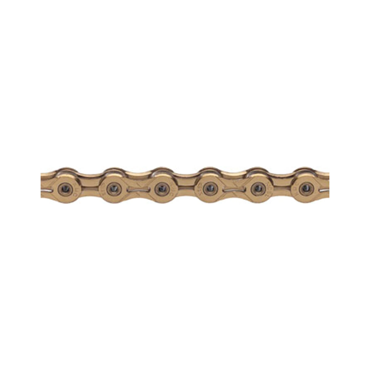 KMC X10SL Chain - 10-Speed, 116 Links, Gold (Bicycle Chains) – studio product photo