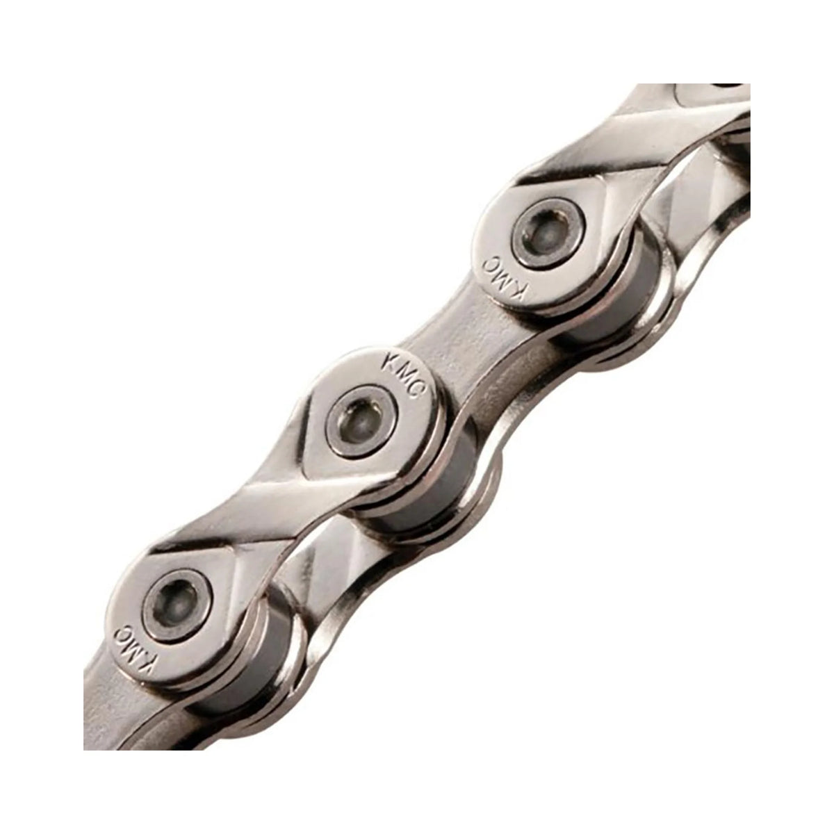 KMC X8 Chain - 8-Speed, 116 Links, Silver (Bicycle Chains) – close-up detail